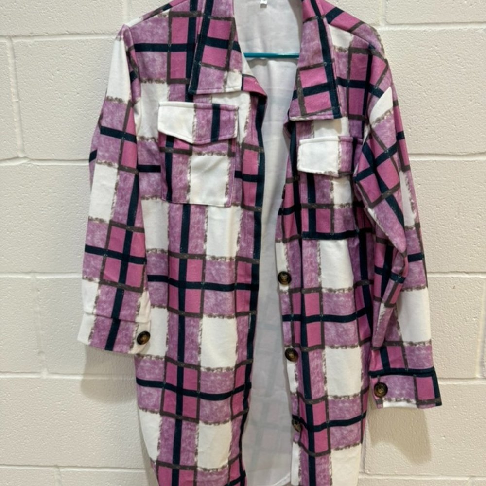 PINK FLANNEL SIZE S